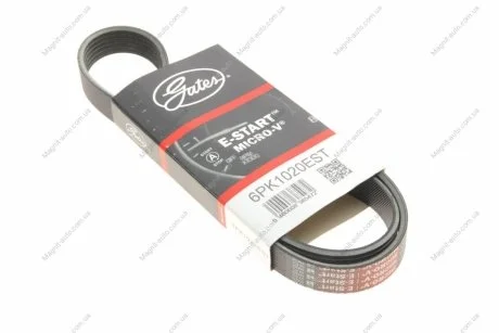 Поліклиновий ремінь Micro-V (Ви-во) Gates 6PK1020EST