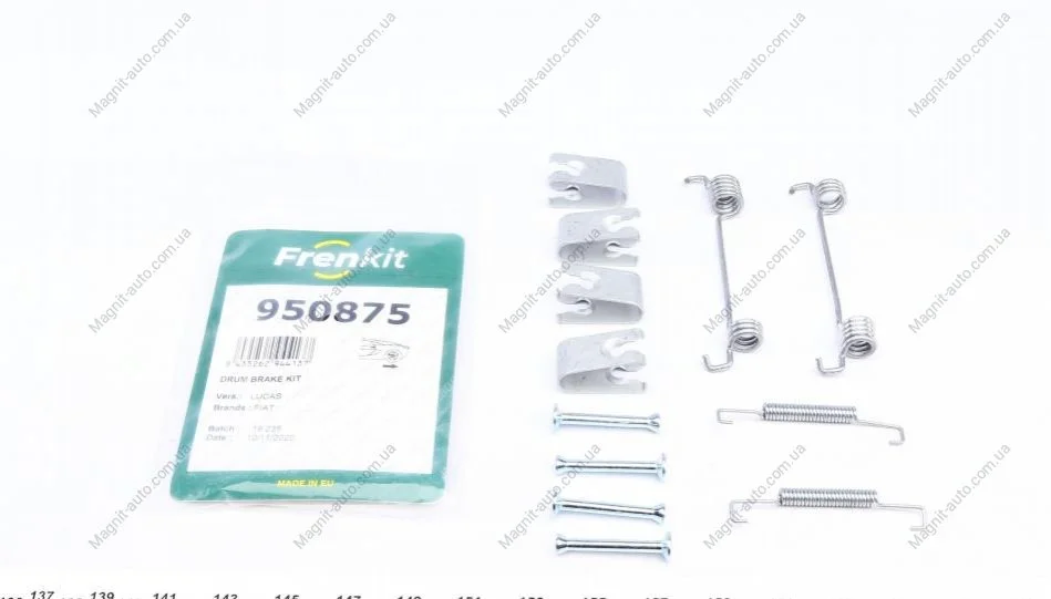 Ремкомплект колодок стояночного тормоза FRENKIT 950875 (фото 1)