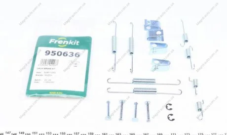 Ремкомплект колодок стояночного тормоза FRENKIT 950636