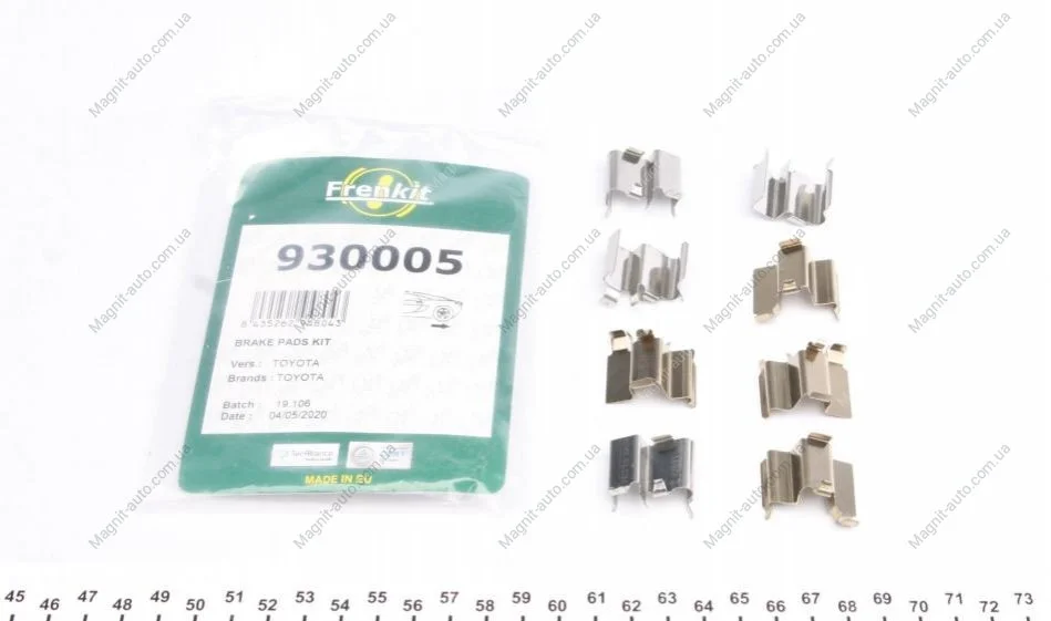 Комплект установочный тормозных колодок FRENKIT 930005 (фото 1)