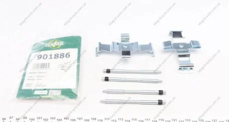 Монтажний к-кт гальмівних колодок зад. BMW 1 11-/3 11-/X1 22-(Brembo) FRENKIT 901886