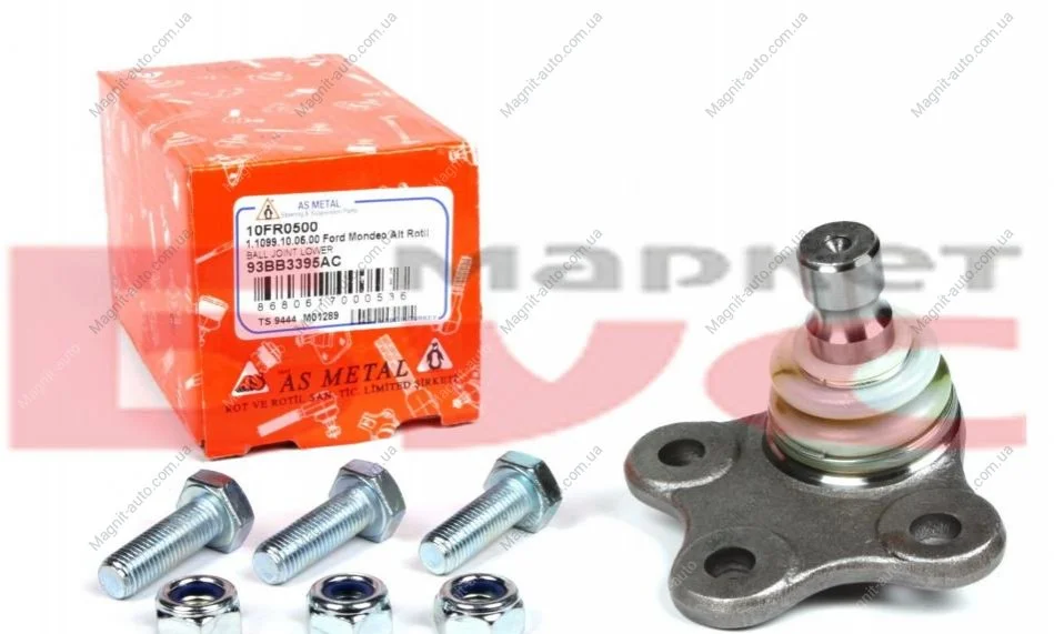 Опора шаровая (передняя/снизу) Mondeo 93-00 ASMETAL 10FR0500 (фото 1)