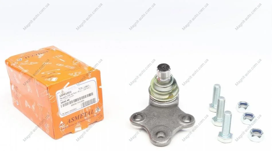 Шаровая опора Peugeot 306 93-01 (-ГУ) ASMETAL 10PE1002 (фото 1)