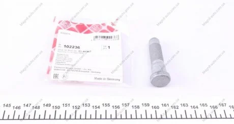 Болт колеса (з круглою головкою) FEBI BILSTEIN 102236