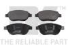 К-кт перед. гальм колодки Citroen C4 Peugeot 307 1.6/1.6D/2.0 11.04-07.11 NK 223740