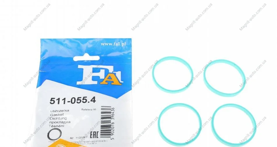 Комплект прокладок впускного коллектора 4шт VAG 1.4 16V/1.6 16V (вир-во Fischer) Fischer Automotive One (FA1) 511-055.4 (фото 1)