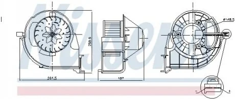 Крильчатка NISSENS 87 802