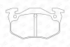 Тормозные колодки зад. Peugeot 206 99-/Renault Megane I 96-03 CHAMPION 571334CH (фото 2)