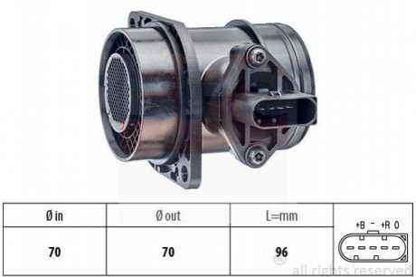 VW Расходомер воздуха (дизель) 1,9TDI: Audi A4 SEATSkoda Fabia,OctaviaVW Ford Galaxy EPS 1.991.325