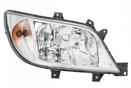 DB Фара основная галоген с мотором,с лампами H7/H3/H7 PY21W W5W прав.Sprinter 02- HELLA 1EH 246 047-061