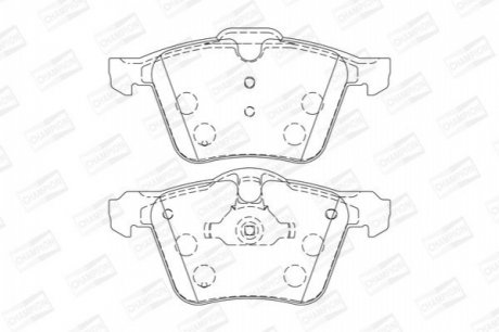 FORD Тормозные колодки передн.Galaxy,S-Max 08-,Volvo S60/80,V,XC 70 II 07- CHAMPION 573179CH