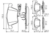 Тормозные колодки перед. AUDI A3/TT VW Golf V, Passat 05- SEAT Leon (с датч.) BOSCH 0986495356 (фото 1)