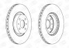 FIAT Диск тормозной передн.Doblo,Bravo, Marea,Alfa Romeo 155,Lancia 96-01 CHAMPION 561387CH (фото 1)