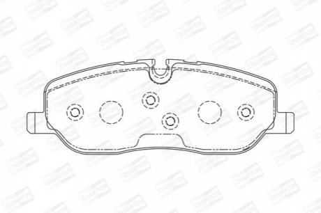 LANDROVER Тормозные колодки передн. Range Rover Sport 05-, Discovery 04- CHAMPION 572521CH