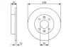 Тормозной диск перед. RENAULT 5, 9, 11, 19, Clio, Megane, Rapid, Twingo BOSCH 0986479831 (фото 1)