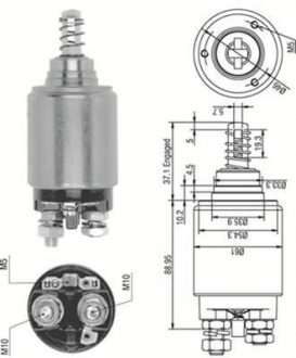 Втягивающее реле стартера OPEL KHD CASE STEYR [] MAGNETI MARELLI 940113050252 (фото 1)