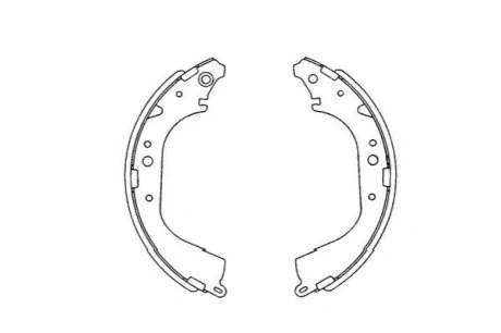 PARTS NISSAN Щеки тормозные Pathfinder II,4 Runner,Hilux,Land Cruiser KAVO KBS-9901