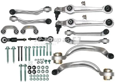 VW К-кт рычагов+тяги стаб.+наконечн.Passat,Audi A4,A8 1.8-6.0 JP GROUP 1140100110