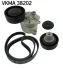 VW К-т поліклінового ременя (рем. +2 ролика) BMW E34 (M50) 2,0-2,5 SKF VKMA 38202