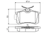 Тормозные колодки задн. AUDI A3,A4,A6 SEAT VW Golf 3/4 SKODA BOSCH 0986495455 (фото 1)