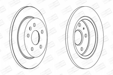 OPEL Диск тормозной задн.&quot;16&quot; Insignia 08- CHAMPION 562461CH