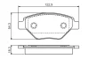 Тормозные колодки диск. пер. RENAULT Megane II 1.4 02- BOSCH 0986495069 (фото 1)