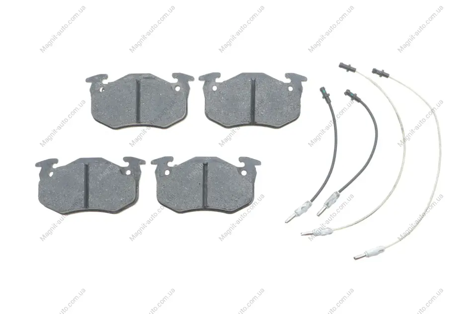 Тормозные колодки диск.передн.(с датч.)CITROEN,RENAULT BOSCH 0986466350 (фото 1)