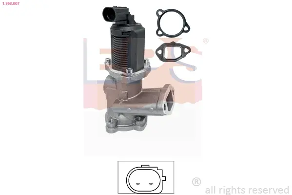 OPEL Клапан EGR Combo,Corsa 1.3CDTI, Fiat Doblo 1.3 JTD EPS 1.963.007 (фото 1)