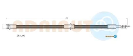 Тормозной шланг NISSAN (NISSAN Шланг тормозной зад.пр.. Almera 00- (+ABS) ADRIAUTO 28.1290