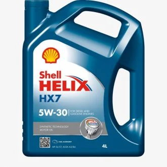 Масло двигателя, Helix HX7 5W-30 SL/CF A3/B4, 4L (синтетика) SHELL 550040004