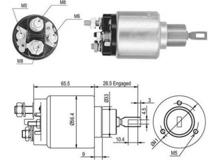 Втягивающее реле BMW E34 [] MAGNETI MARELLI 940113050048 (фото 1)