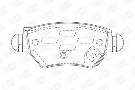 OPEL Тормозные колодки задн.Astra G,Zafira 98- CHAMPION 573010CH