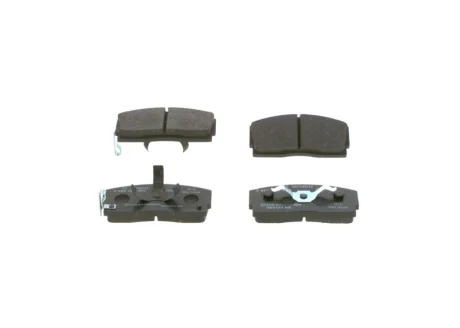 Комплект гальмівних колодок передн, DAIHATSU APPLAUSE I, APPLAUSE II, CHARADE III 1.0-1.6 03.87-05.00 BOSCH 0986493390