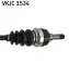 OPEL Полуось левая Combo 01-, Corsa C 00- (без ABS) SKF VKJC 1534 (фото 3)