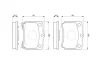 Тормозные колодки передн. KIA PRIDE 1.1,1.3I 91- BOSCH 0986493550 (фото 5)