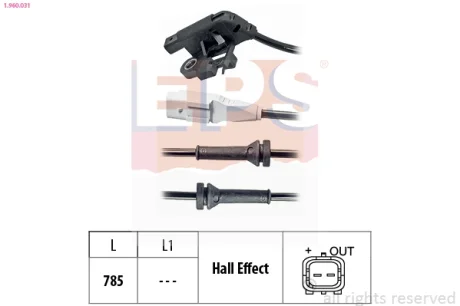 Датчик ABS EPS 1.960.031