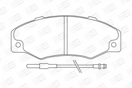 RENAULT Тормозные колодки передние 21 86- CHAMPION 571339CH