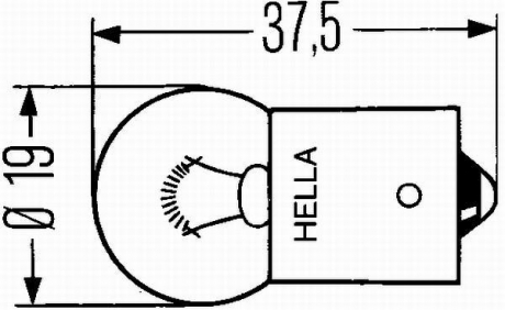 Автолампа Behr Heavy Duty C5W BA15s 10 W прозрачная HELLA 8GA002071271