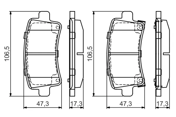 OPEL Тормозные колодки задн. Insignia 08- BOSCH 0986495444 (фото 1)