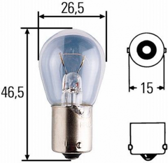 Автолампа Behr Heavy Duty R18W BA15s 18 W прозрачная HELLA 8GA002072241