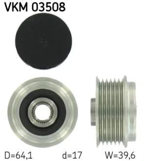 OPEL Шкив генератора Astra H 04- SKF VKM 03508