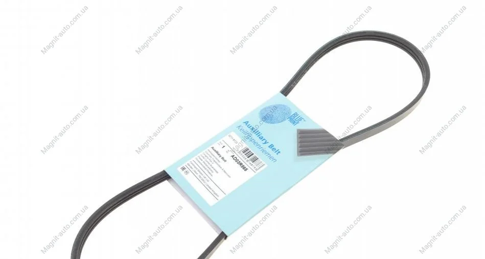 Ремень генератора поликлиновый BLUE PRINT AD03R865 (фото 1)
