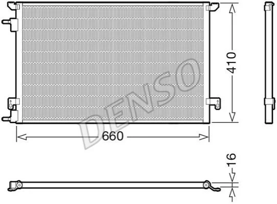 Конденсер кондиционера DENSO DCN20045 (фото 1)