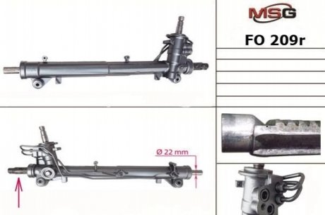 Кермова рейка з г/п (реставрована) FORD FUSION 1.25-1.6D 08.02-12.12 MSG FO 209R