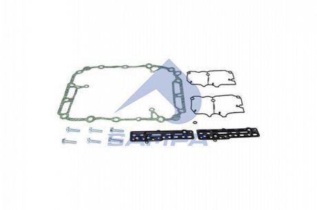 Комплект прокладок КПП (прокладка металева - 3шт, прокладка SAMPA 030.747