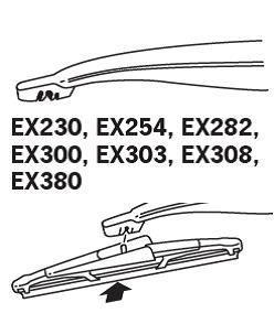 ExactFit Rear Щітка склоочисника,задня OEM (300мм) Trico EX303