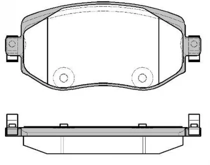 Тормозные колодки передние Megane4 (диск 280mm) WOKING P16243.08