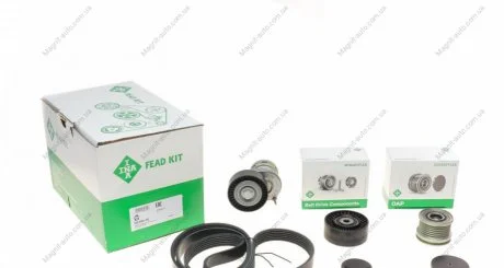 Комплект ремня Audi A4/A6/Q5 2.0 TDI 05-15, (6PK 1580) INA 529 0521 20