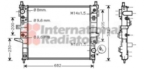 Радіатор (вир-во) Van Wezel 30002271