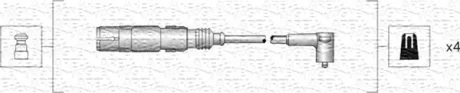 Комплект высоковольтных проводов SEAT CORDOBA,IBIZA III VW LUPO,POLO [] MAGNETI MARELLI 941318111164
